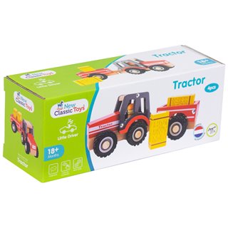 Tractor with trailer - hay stacks